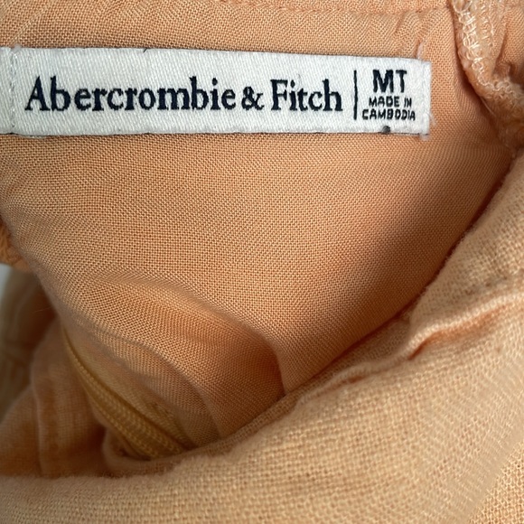 Abercrombie Linen Peach Strappy Dress - Picture 2 of 2